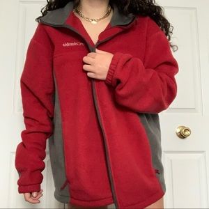 Columbia Red Fleece Jacket